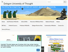 Tablet Screenshot of dohgonuniversity.com